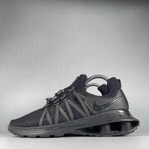 Nike Shox Gravity Women's 7.5 Triple Black Running Sneakers Athletic Shoes EUC